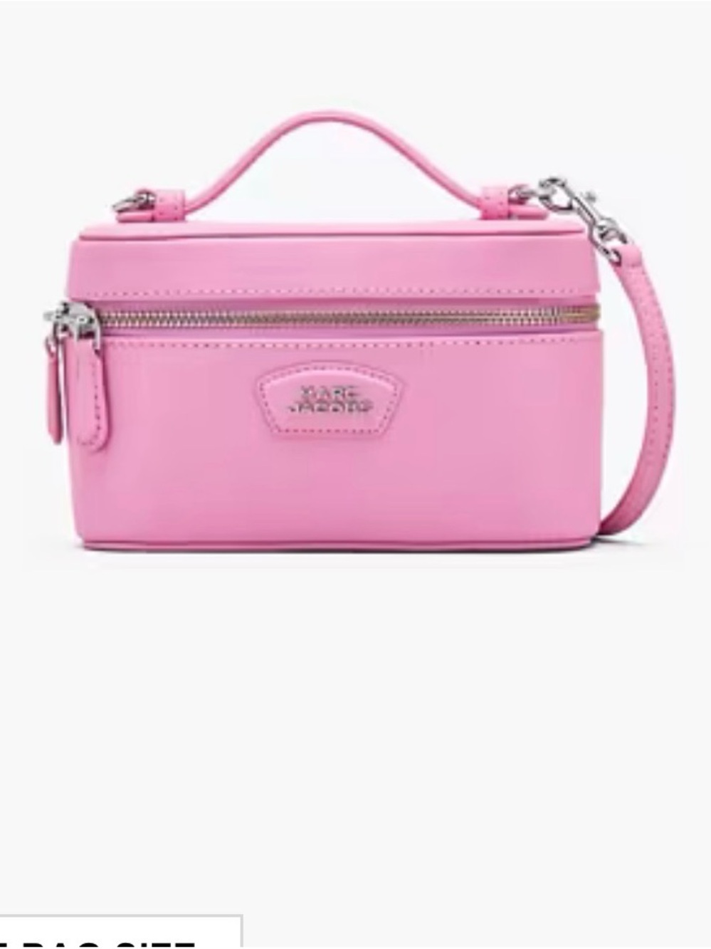 Marc Jacobs Bubblegum Pink Leather Vanity Case Crossbody
